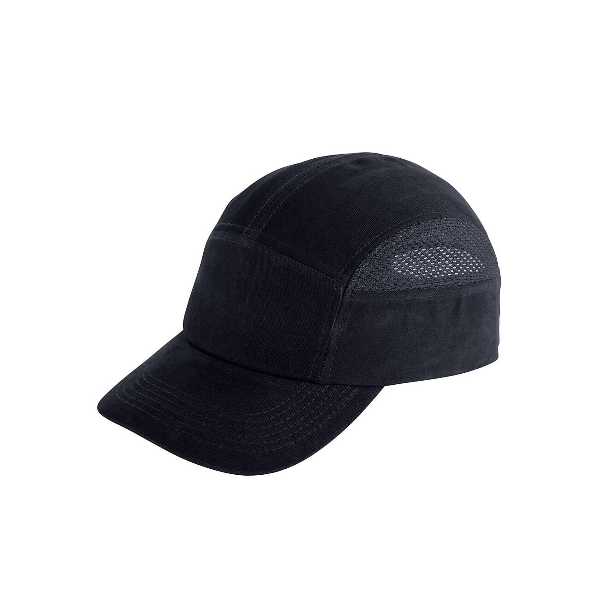 Bullhead Safety, Black Baseball Style Bump Cap - 6 Each, Model# HH-H1-K